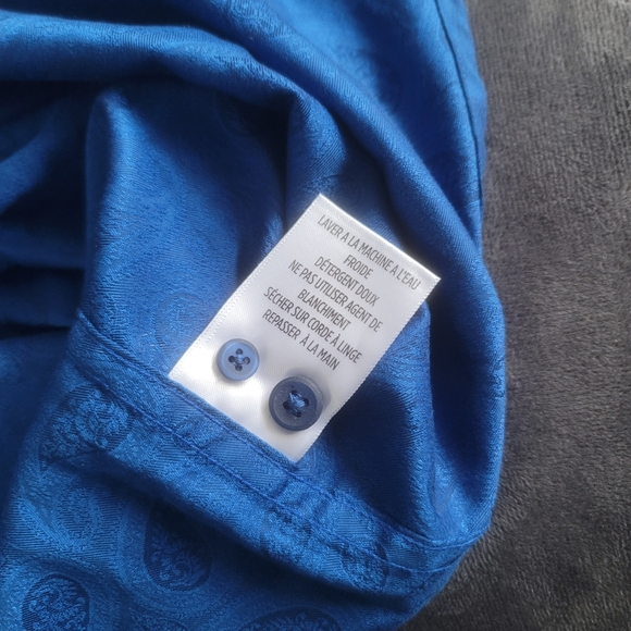 Robert Graham Tamden Paisley Navy Blue Black LS Shirt $198 3XT - Picture 8 of 9